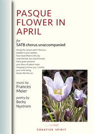 PASQUE FLOWER IN APRIL for SATB choir SATB choral sheet music cover Thumbnail